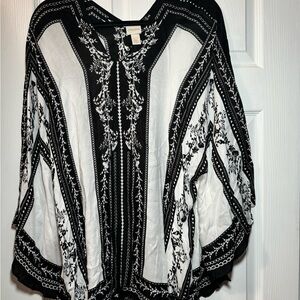 Chicos lightweight poncho style top